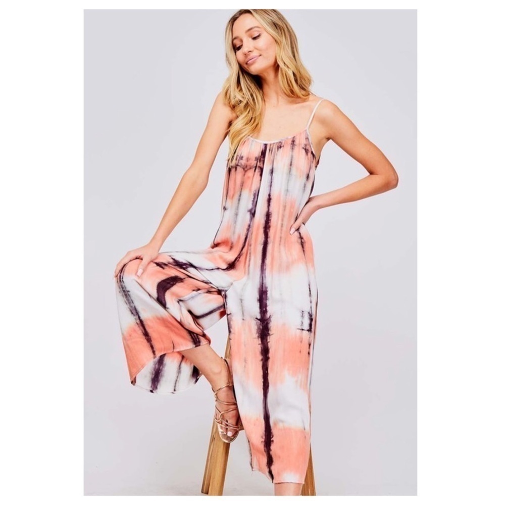 SUNSET 🌅 Tie Die Jumpsuit